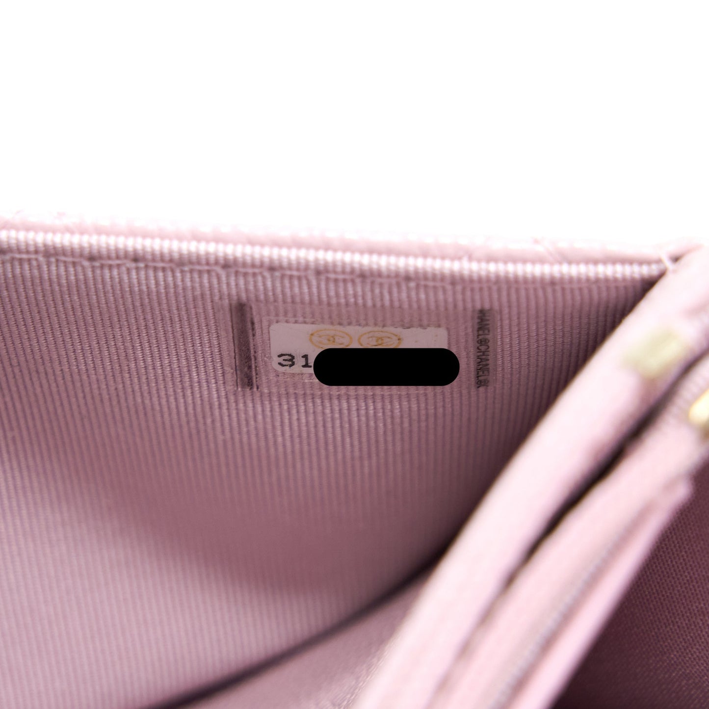 Chanel Classic Wallet On Chain Caviar Light Pink L