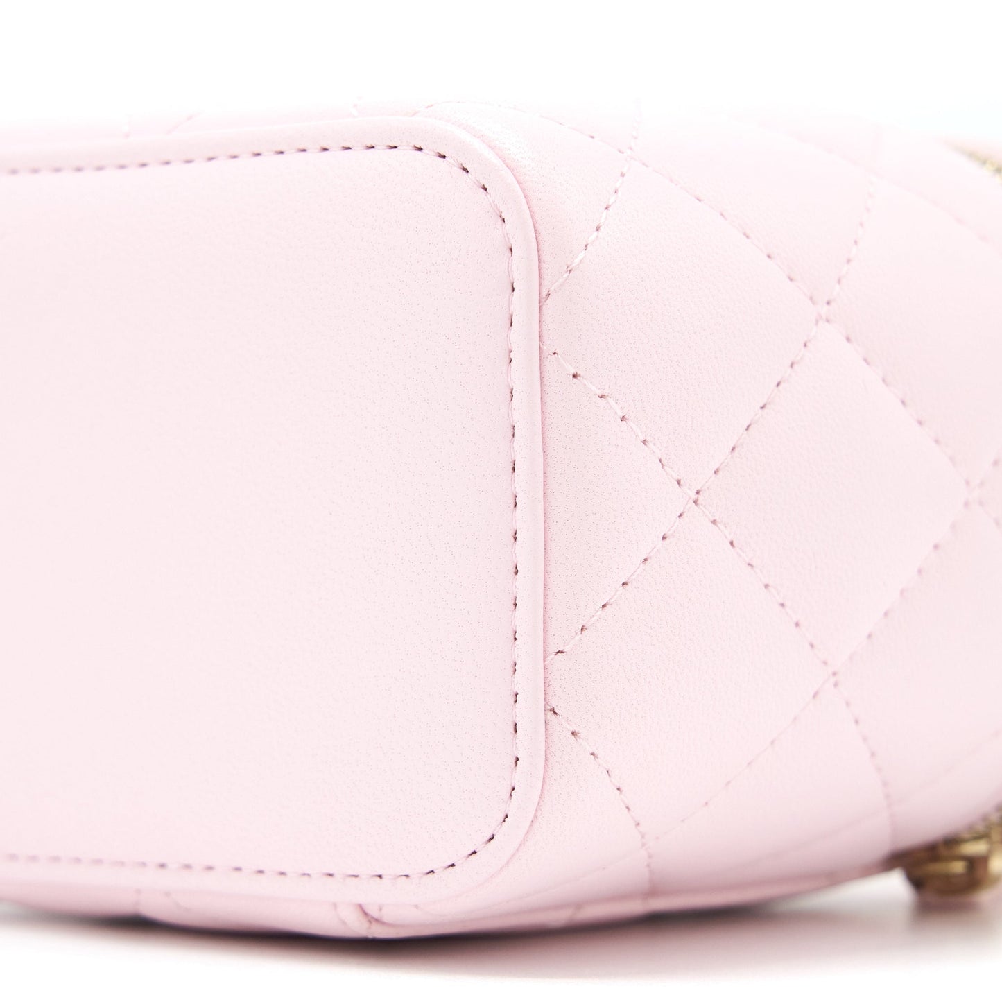 Chanel Top Handle Mini Vanity Lambskin Pink L