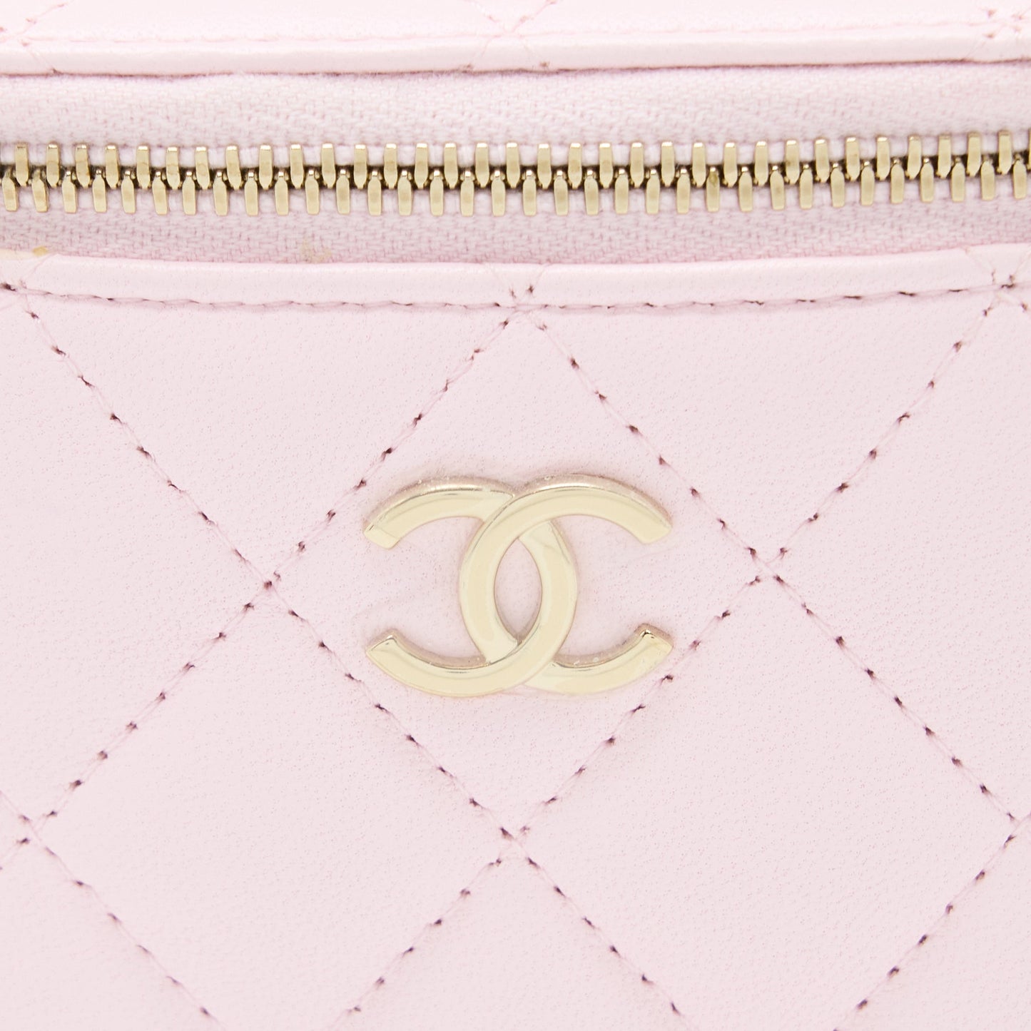 Chanel Top Handle Mini Vanity Lambskin Pink L