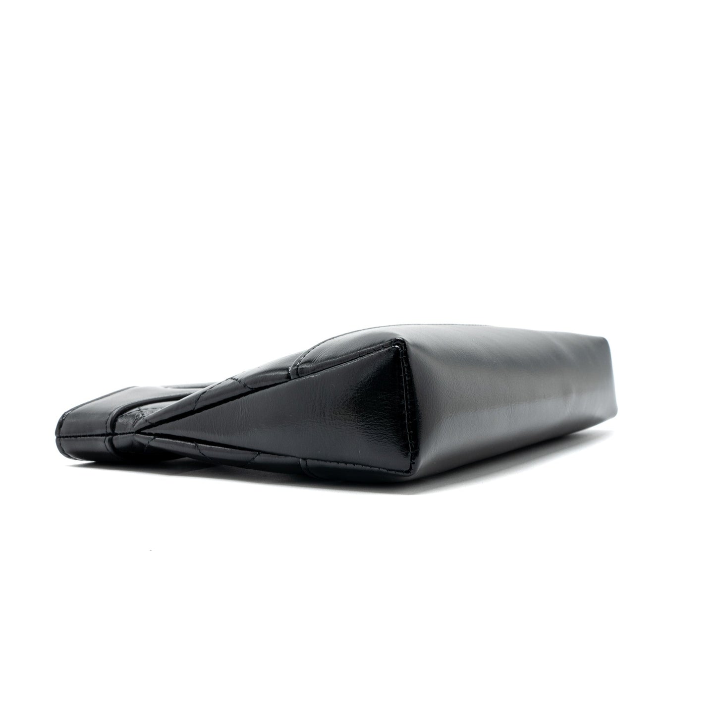 Chanel 24c Mini 31 Clutch With Chain Shiny Calfskin  Black L(Microchip)