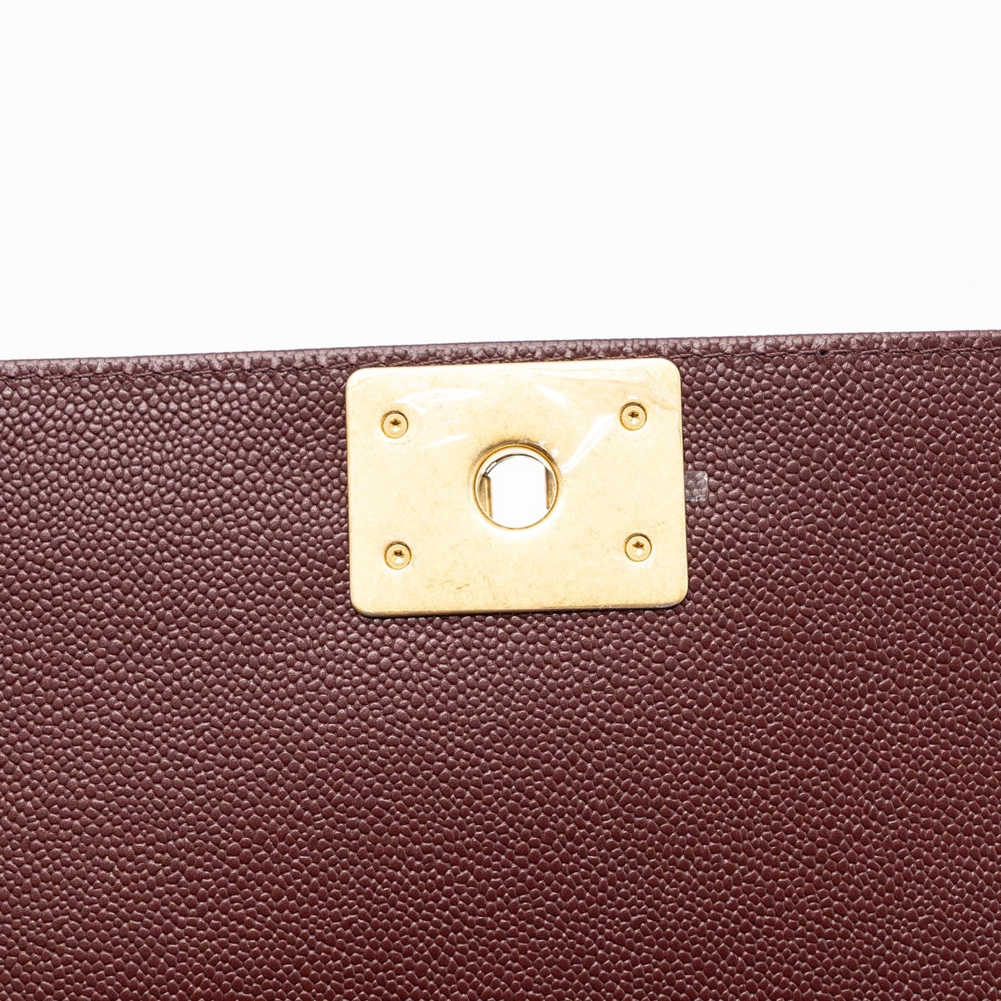 Chanel Medium Boy Bag Limited Edition Caviar Burgundy (microchip)