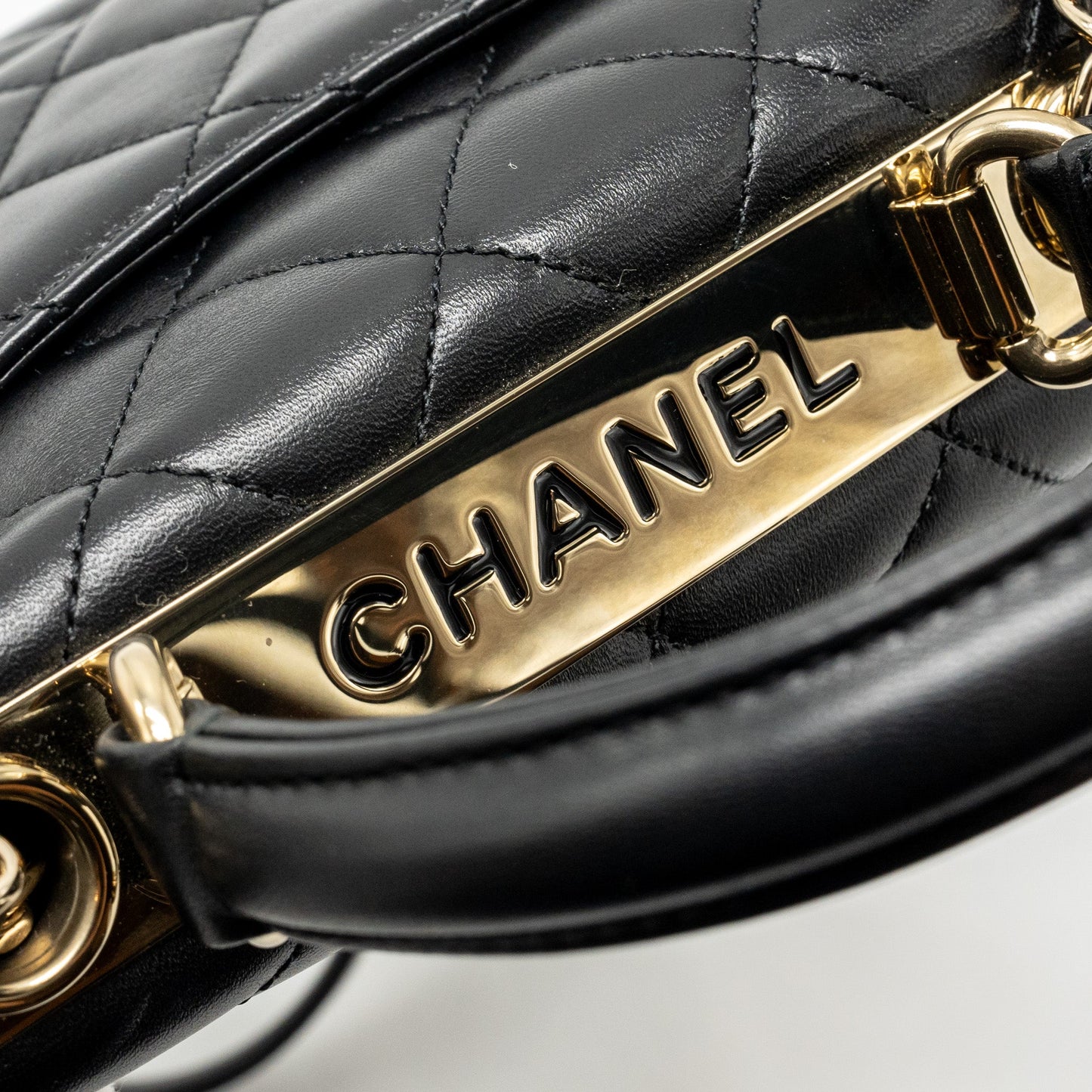 Chanel 24s Mini Trendy CC Lambskin Black L(microchip)