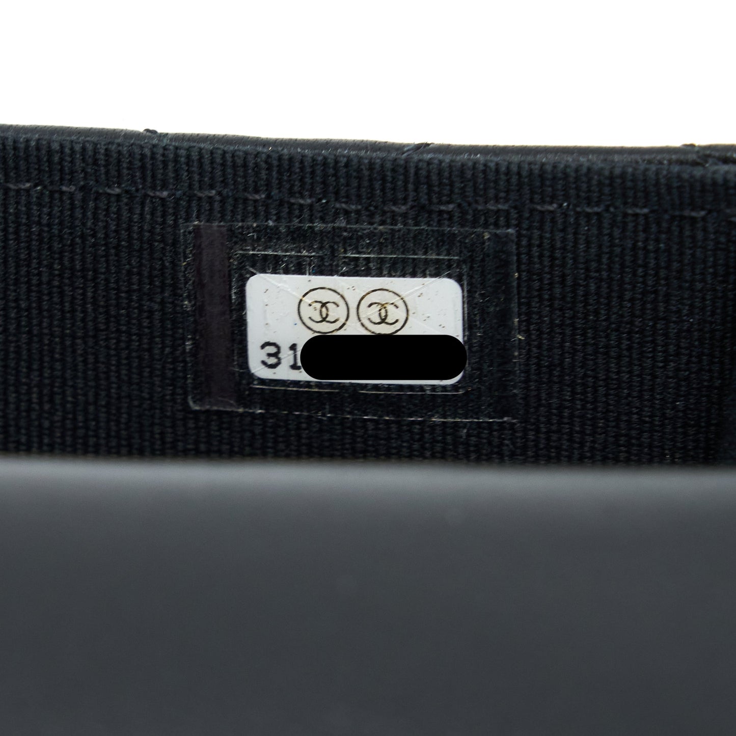Chanel Mini Top Handle Flap Bag Lambskin Black L