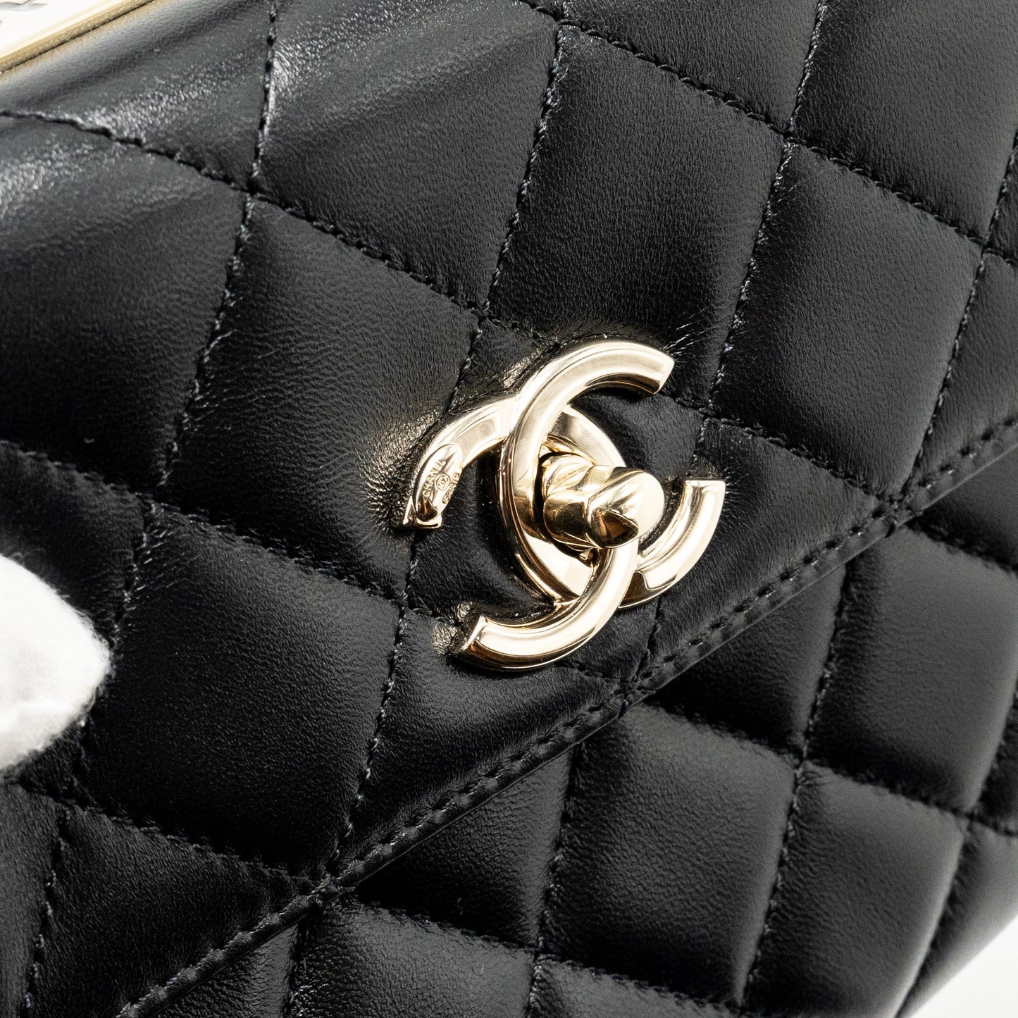 Chanel 24s Mini Trendy CC Lambskin Black L(microchip)