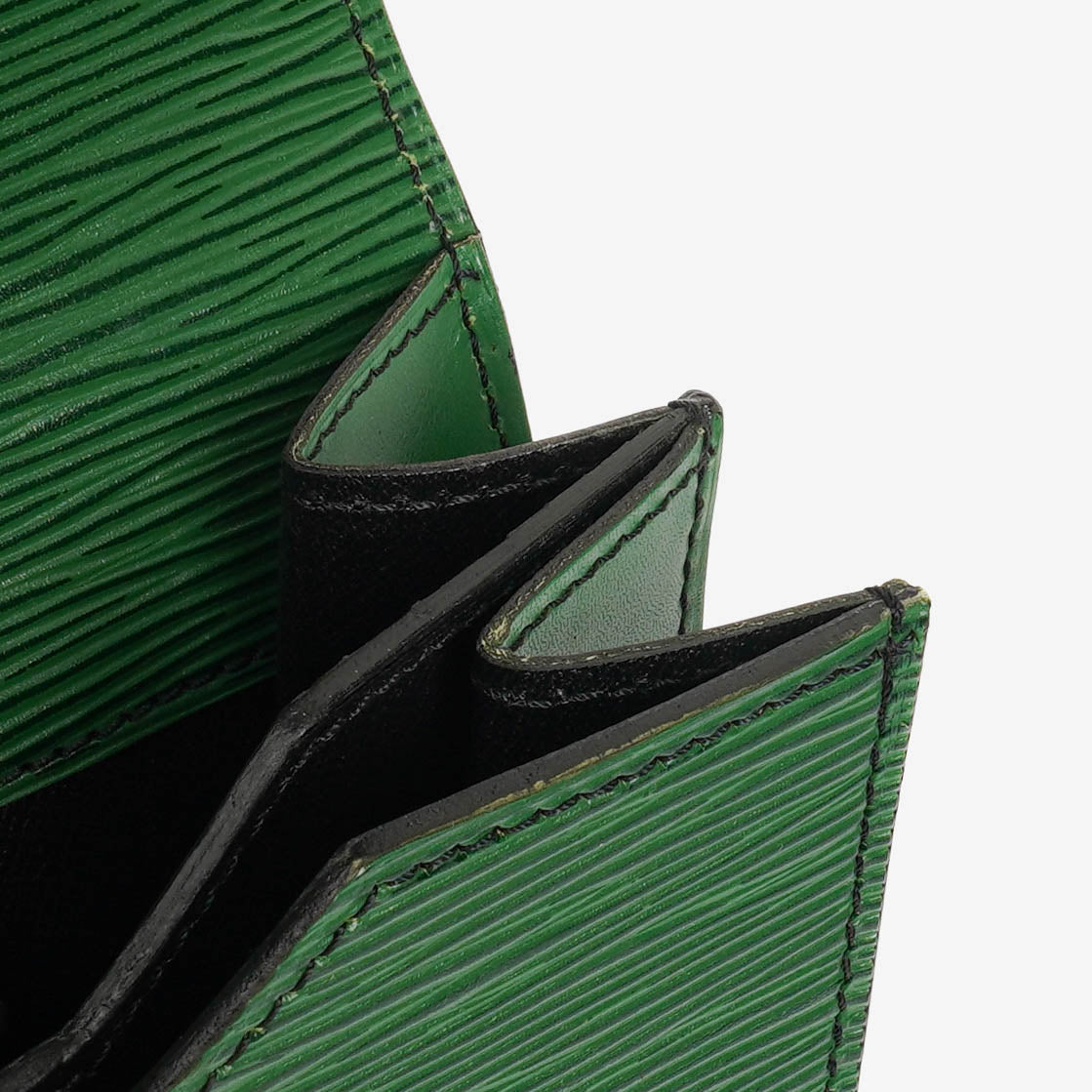 Louis Vuitton Serviette Ambassador Green EPI Leather Briefcase