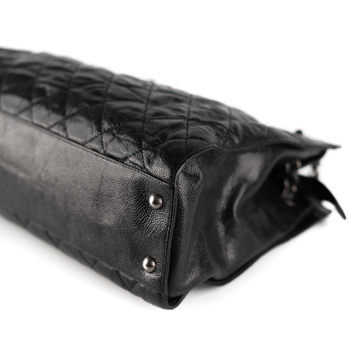 Chanel Caviar Crave Leather Tote Black