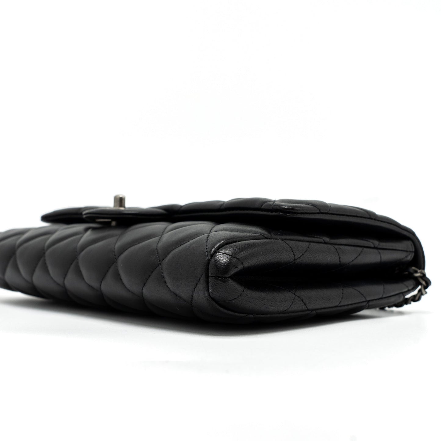 Chanel Timeless Clutch with Chain Lambskin Black Ruthenium Hardware