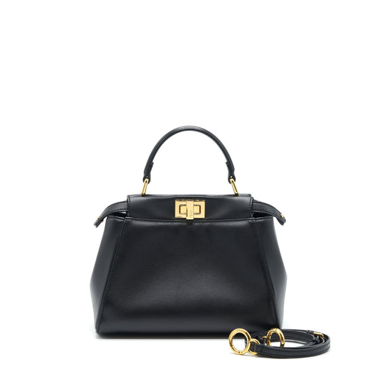Fendi Mini Peekaboo Lambskin Black