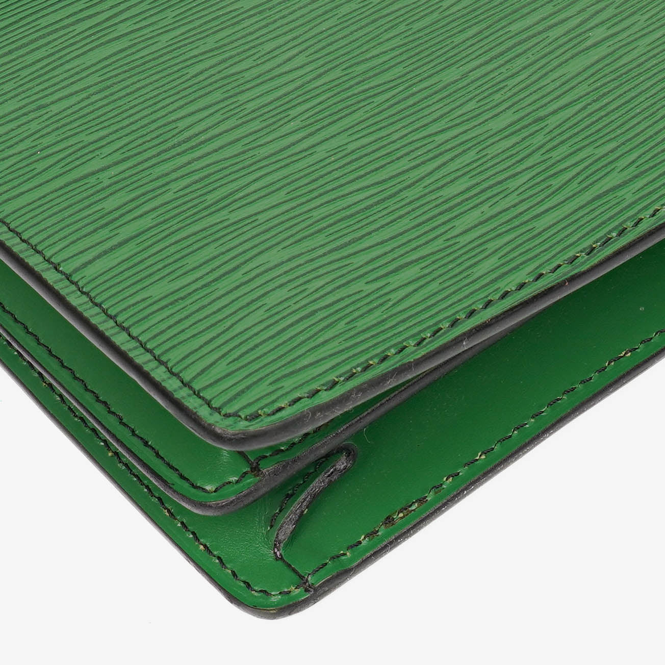 Louis Vuitton Serviette Ambassador Green EPI Leather Briefcase