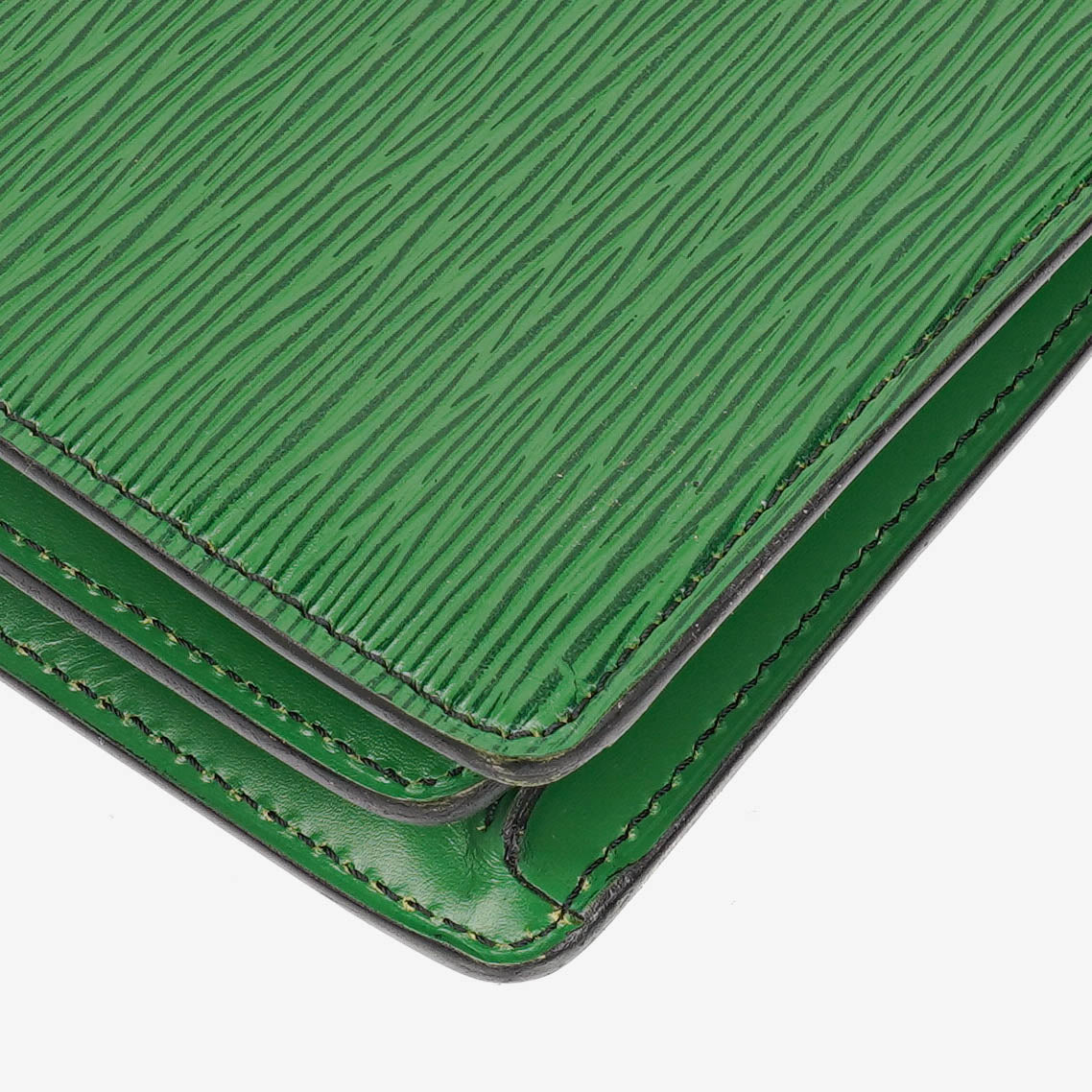 Louis Vuitton Serviette Ambassador Green EPI Leather Briefcase