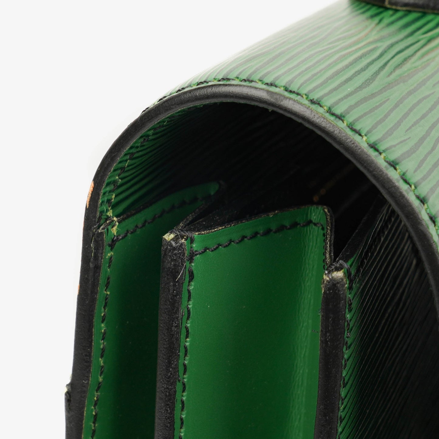 Louis Vuitton Serviette Ambassador Green EPI Leather Briefcase