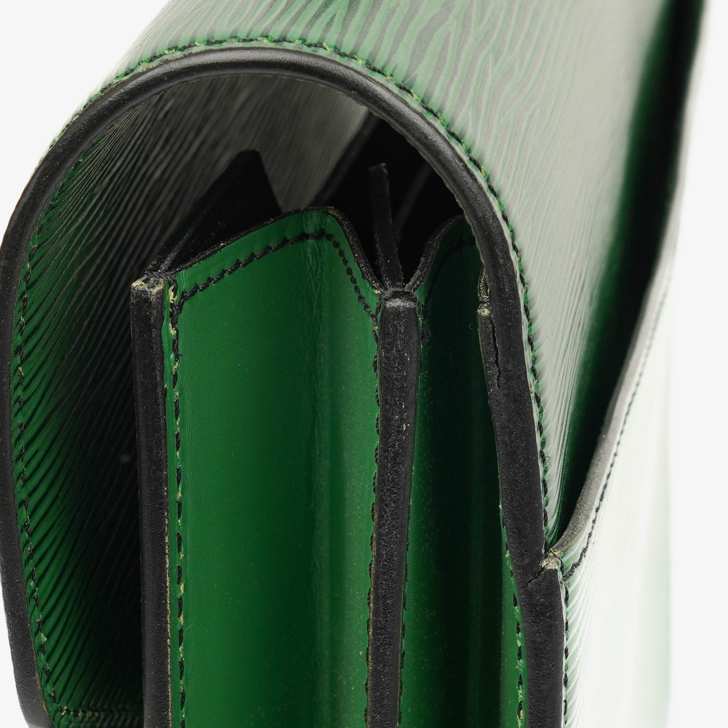 Louis Vuitton Serviette Ambassador Green EPI Leather Briefcase