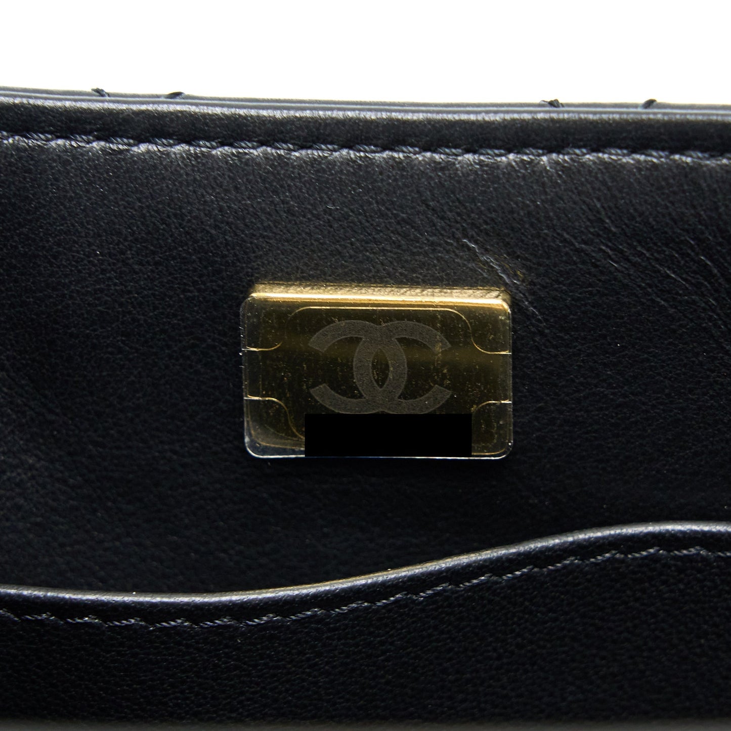 Chanel 22K Retro Classic New Square Mini Flap Bag Goatskin Black  (Microchip)