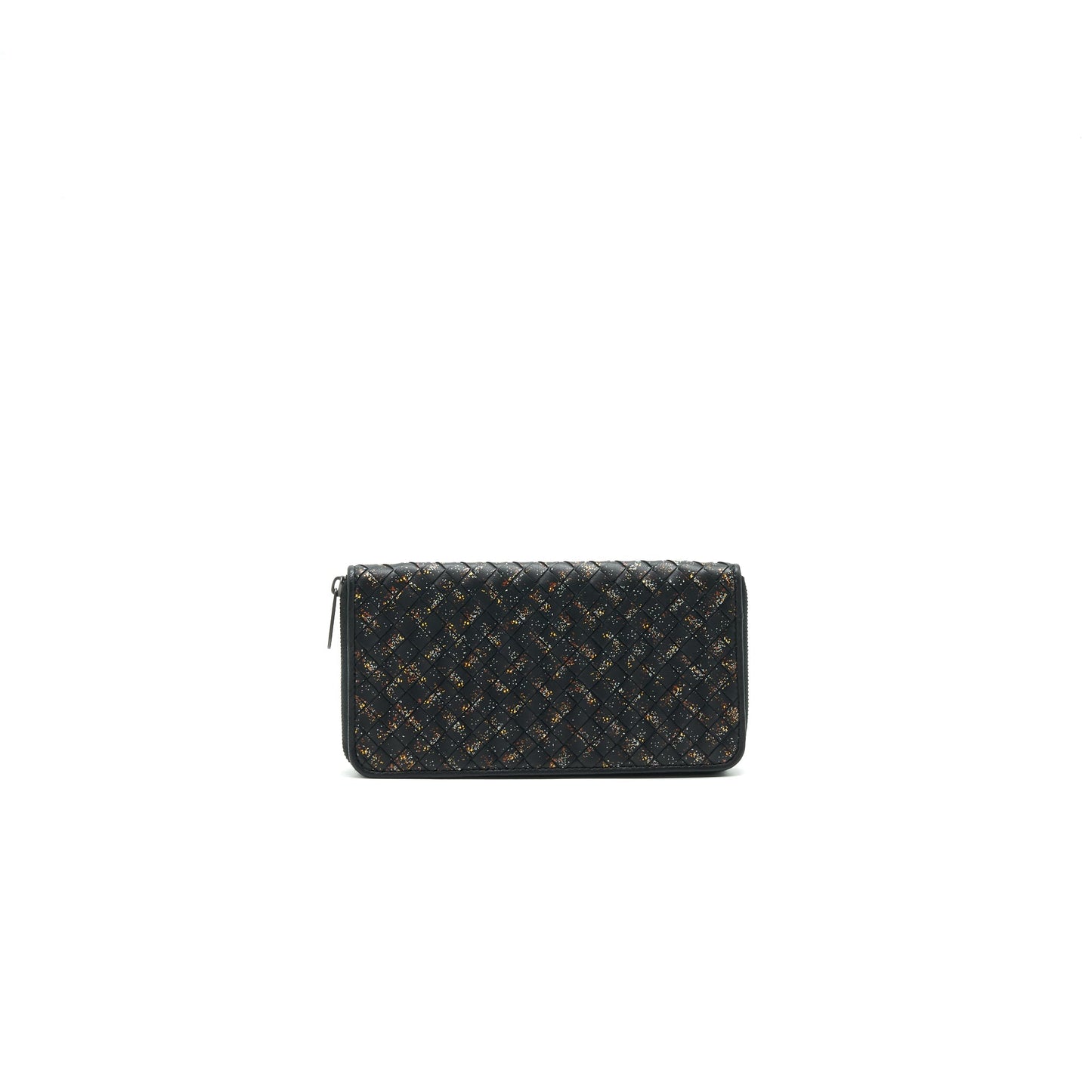 BOTTEGA VENETA -AROUND WALLET BLACK
