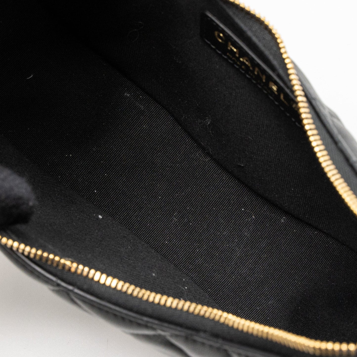 Chanel Small moon Hobo Bag Lambskin Black L(Microchip)