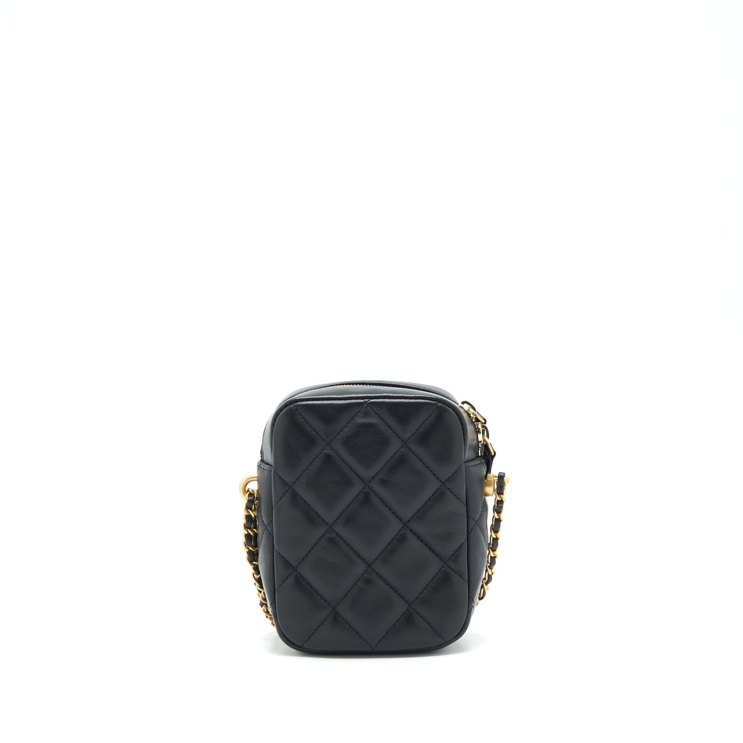 Chanel 22C My Perfect Mini Camera Case Lambskin Black