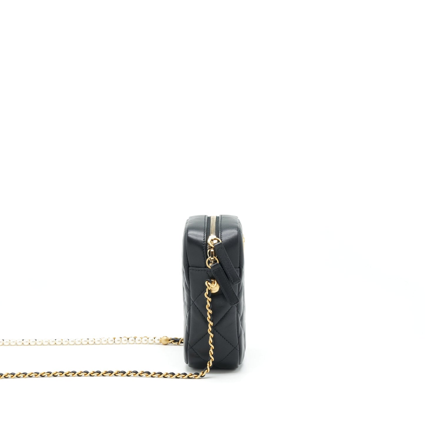 Chanel 22C My Perfect Mini Camera Case Lambskin Black