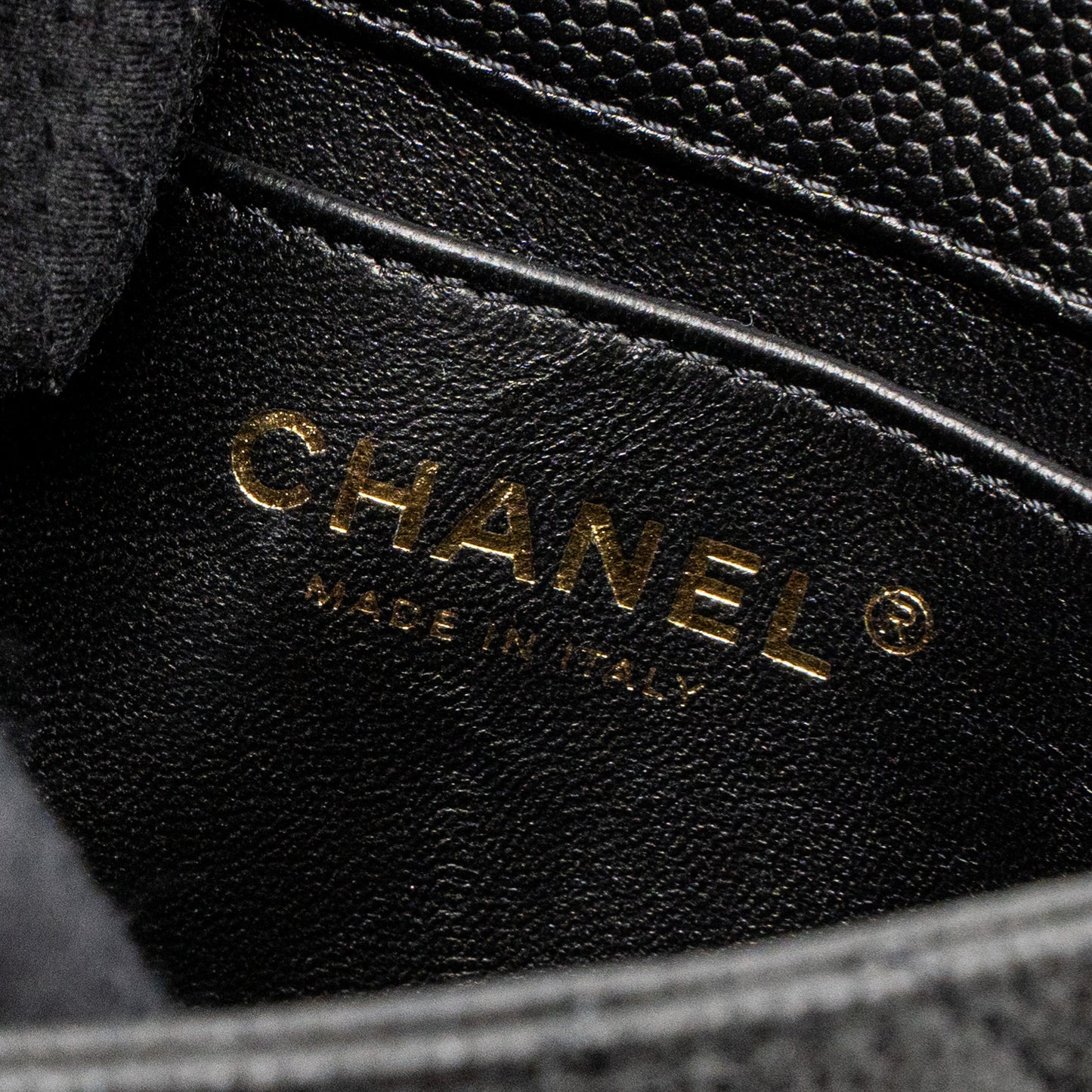 Chanel 23P mini Coco Love Flap Bag Caviar Black Brushed (Microchip)