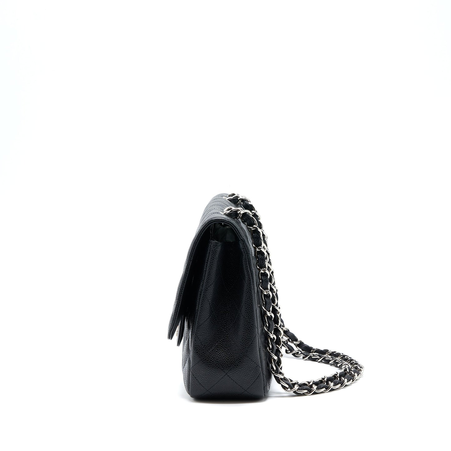 Chanel Jumbo Single Flap Bag Caviar Black