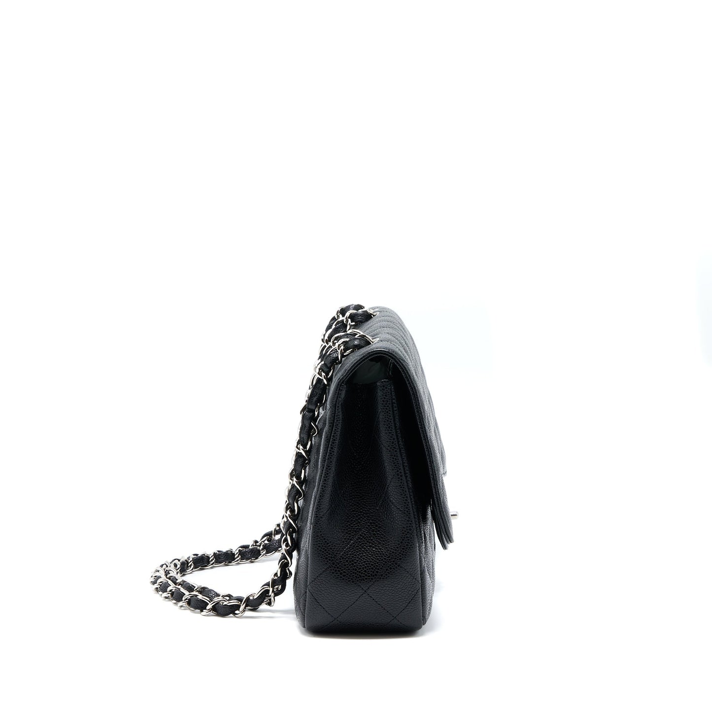 Chanel Jumbo Single Flap Bag Caviar Black