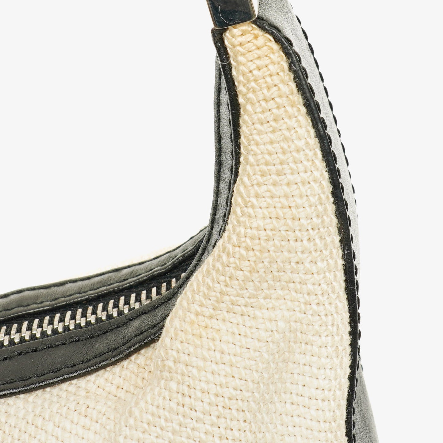 Gucci GG Bi-Colour Woven Shoulder Hobo Bag