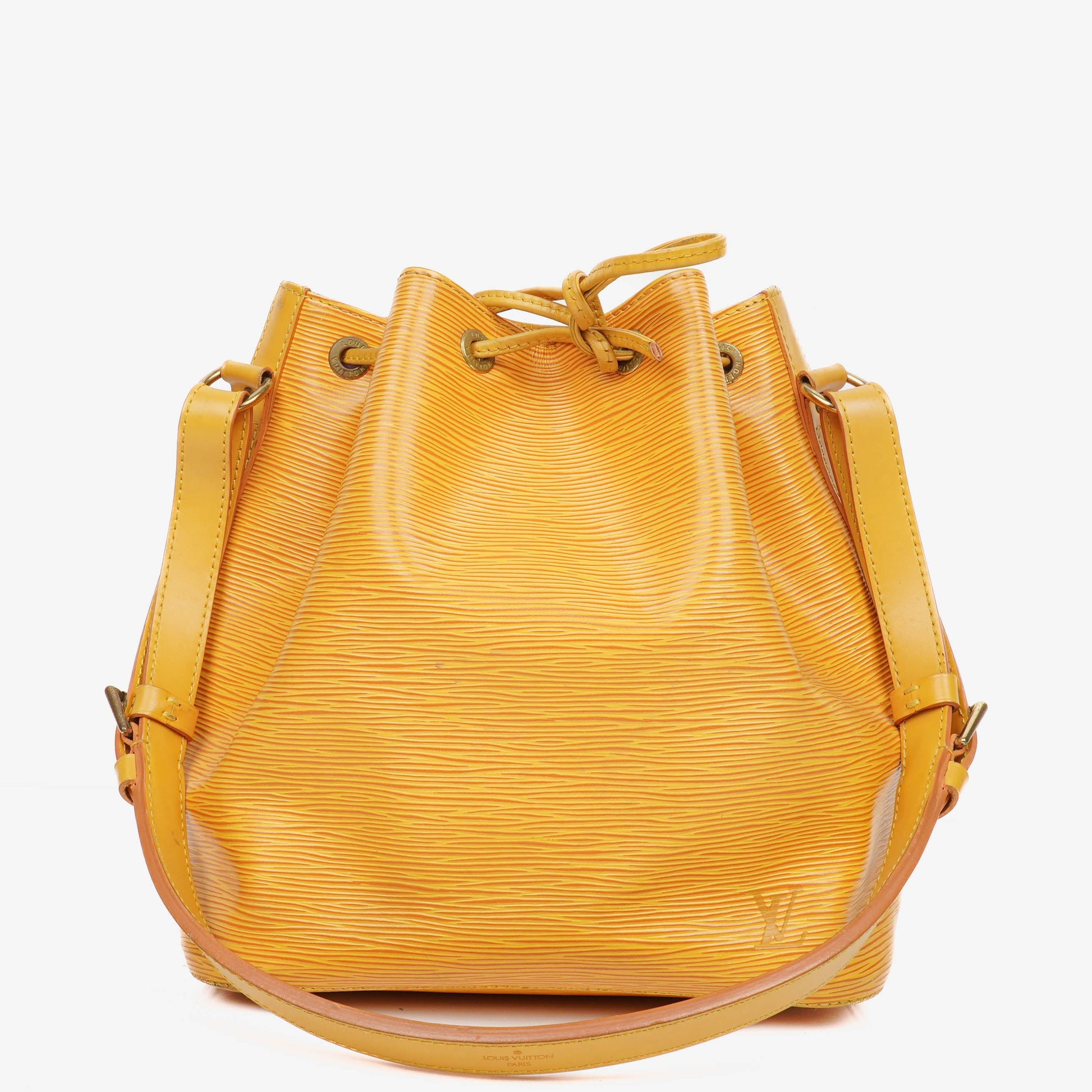 Louis Vuitton Petit Noe Yellow EPI Leather Shoulder Bag