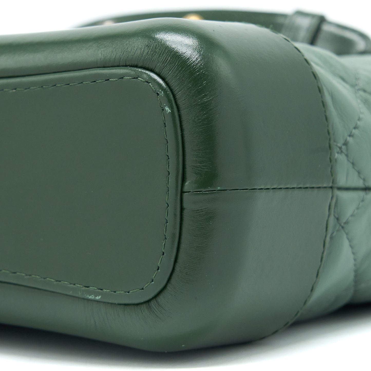 Chanel Small Gabrielle Hobo Bag Aged Calfskin Green Multicolour with Multicolour Hardware