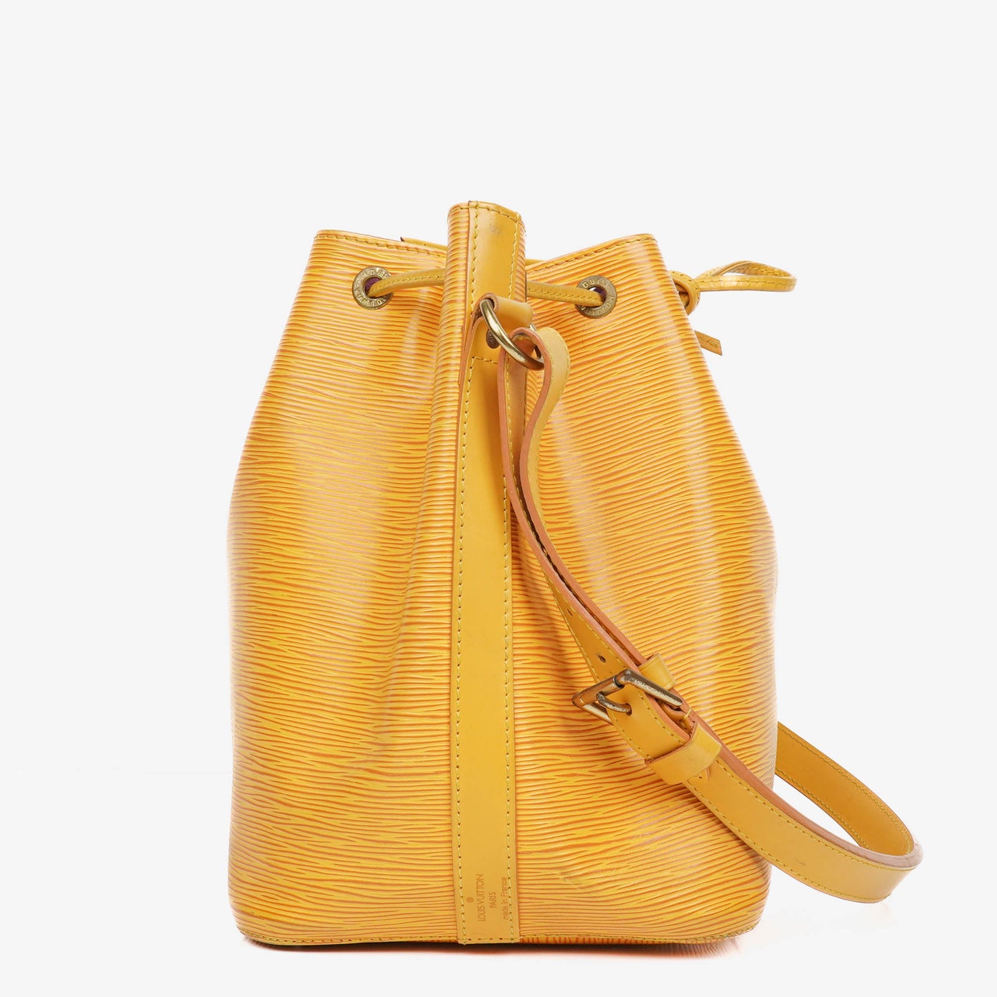 Louis Vuitton Petit Noe Yellow EPI Leather Shoulder Bag