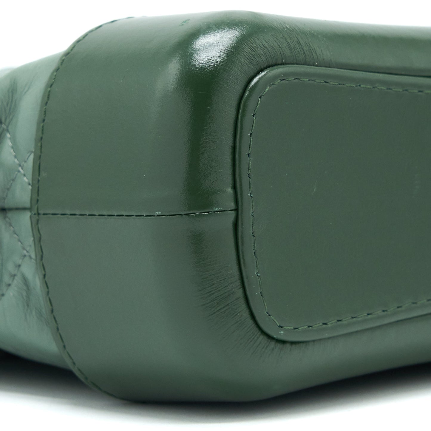 Chanel Small Gabrielle Hobo Bag Aged Calfskin Green Multicolour with Multicolour Hardware