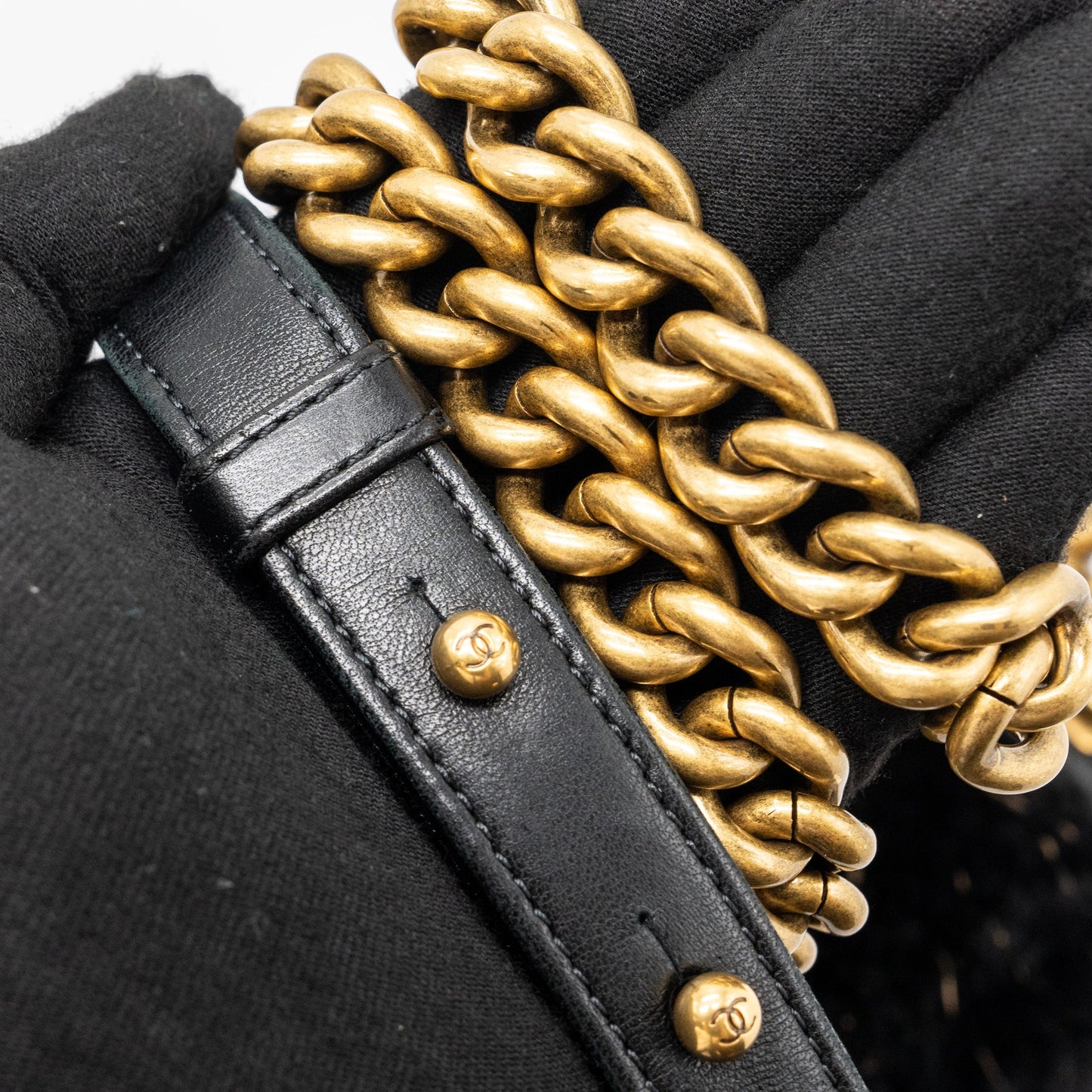 Chanel Small Boy Bag Rabbit Hair Limited Edition Lambskin Black
