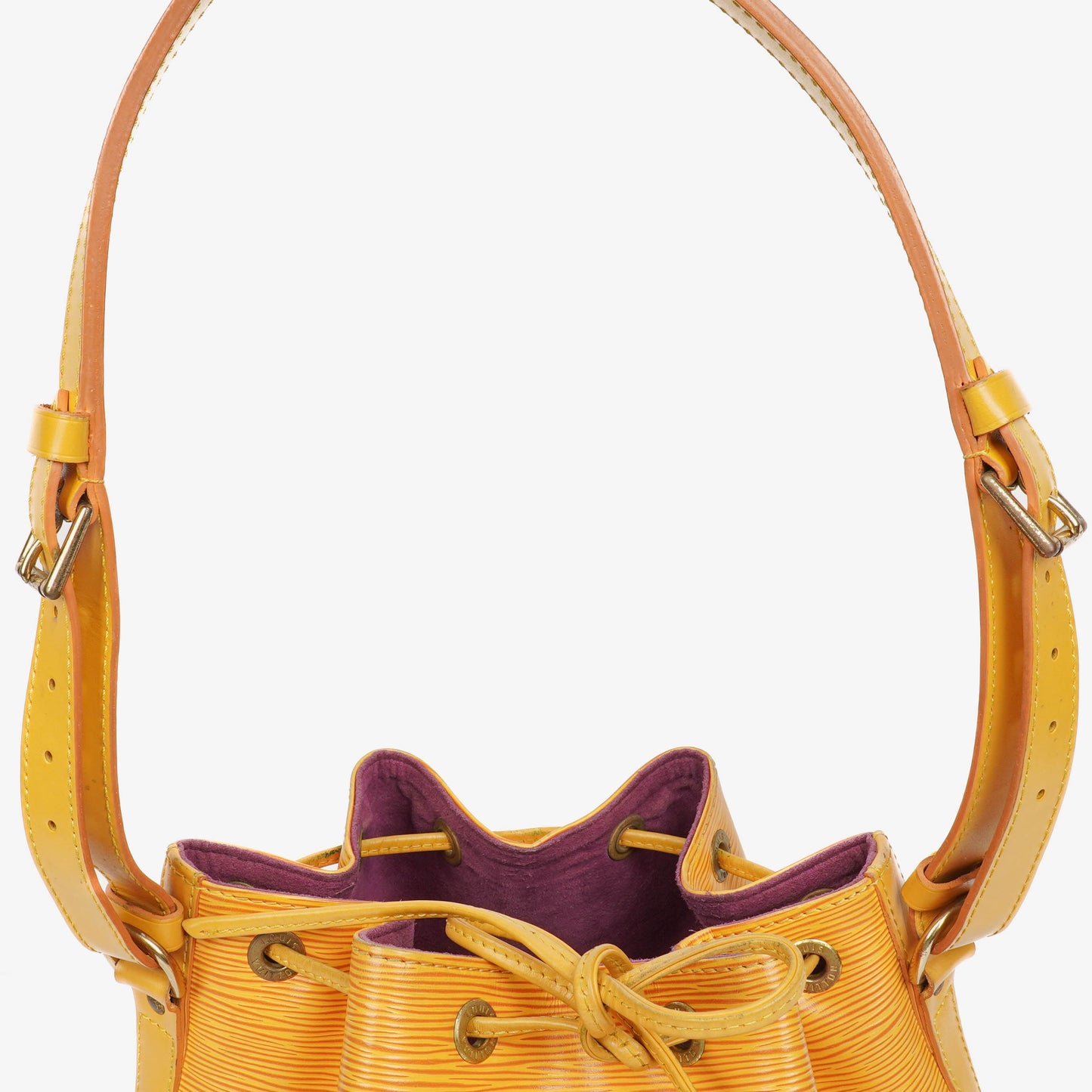 Louis Vuitton Petit Noe Yellow EPI Leather Shoulder Bag