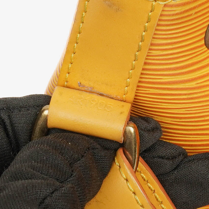 Louis Vuitton Petit Noe Yellow EPI Leather Shoulder Bag