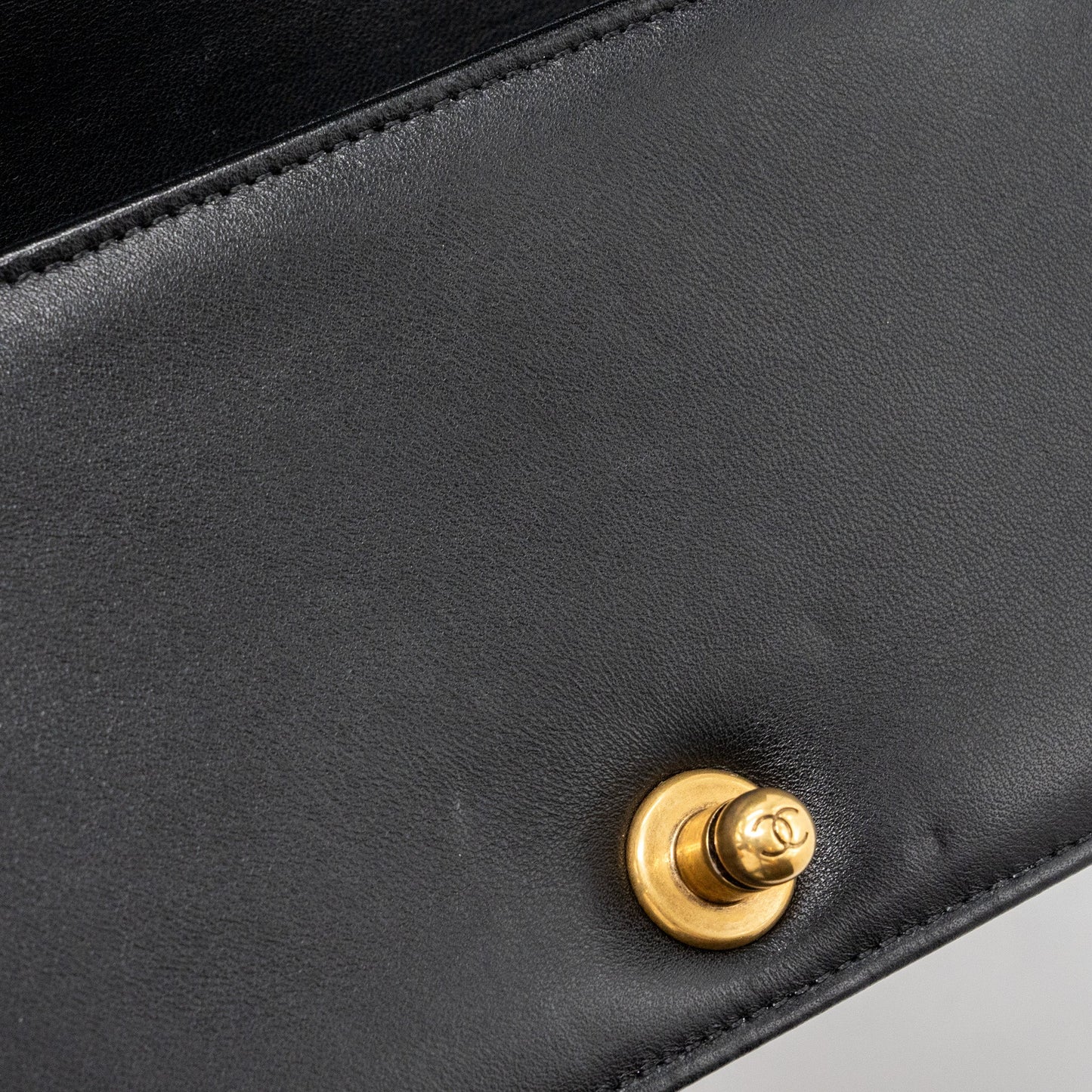 Chanel Small Boy Bag Rabbit Hair Limited Edition Lambskin Black