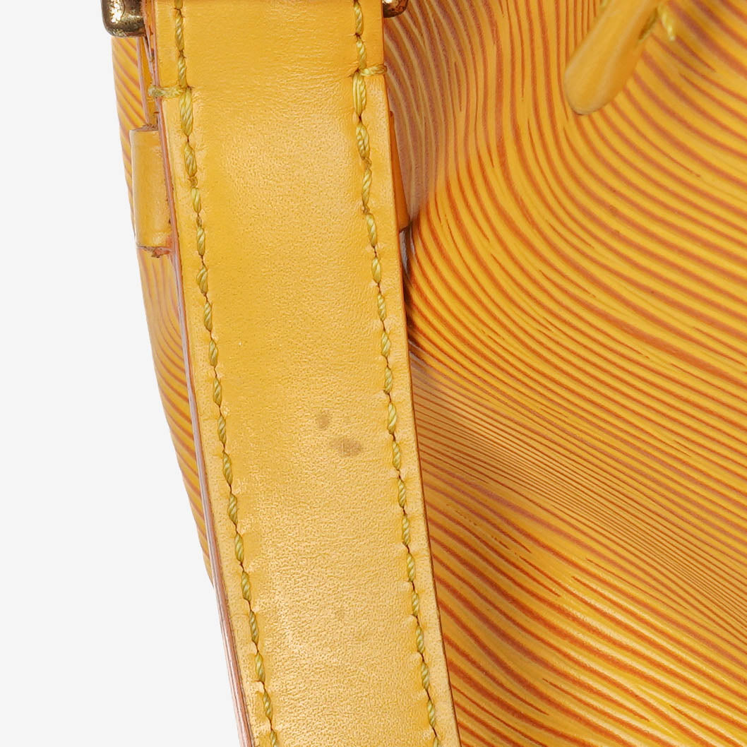 Louis Vuitton Petit Noe Yellow EPI Leather Shoulder Bag