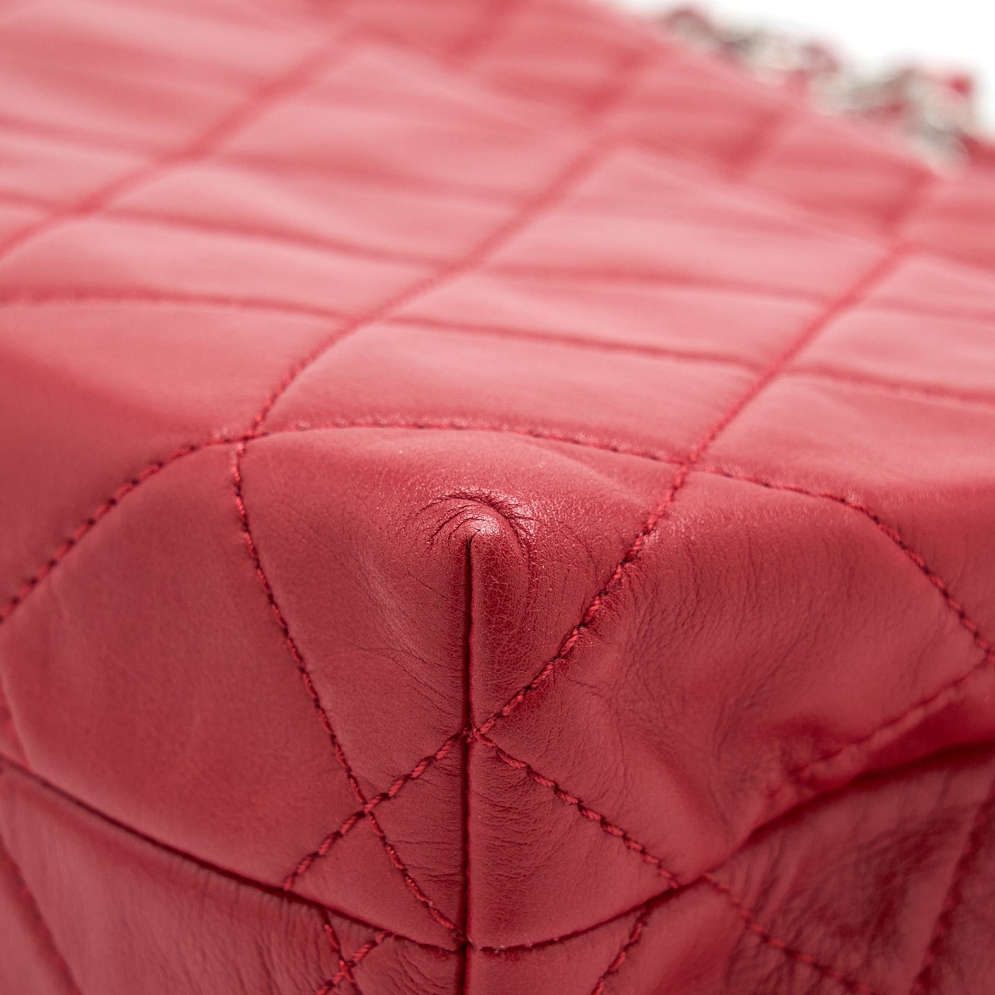 Chanel Large Flap Bag Lambskin Red