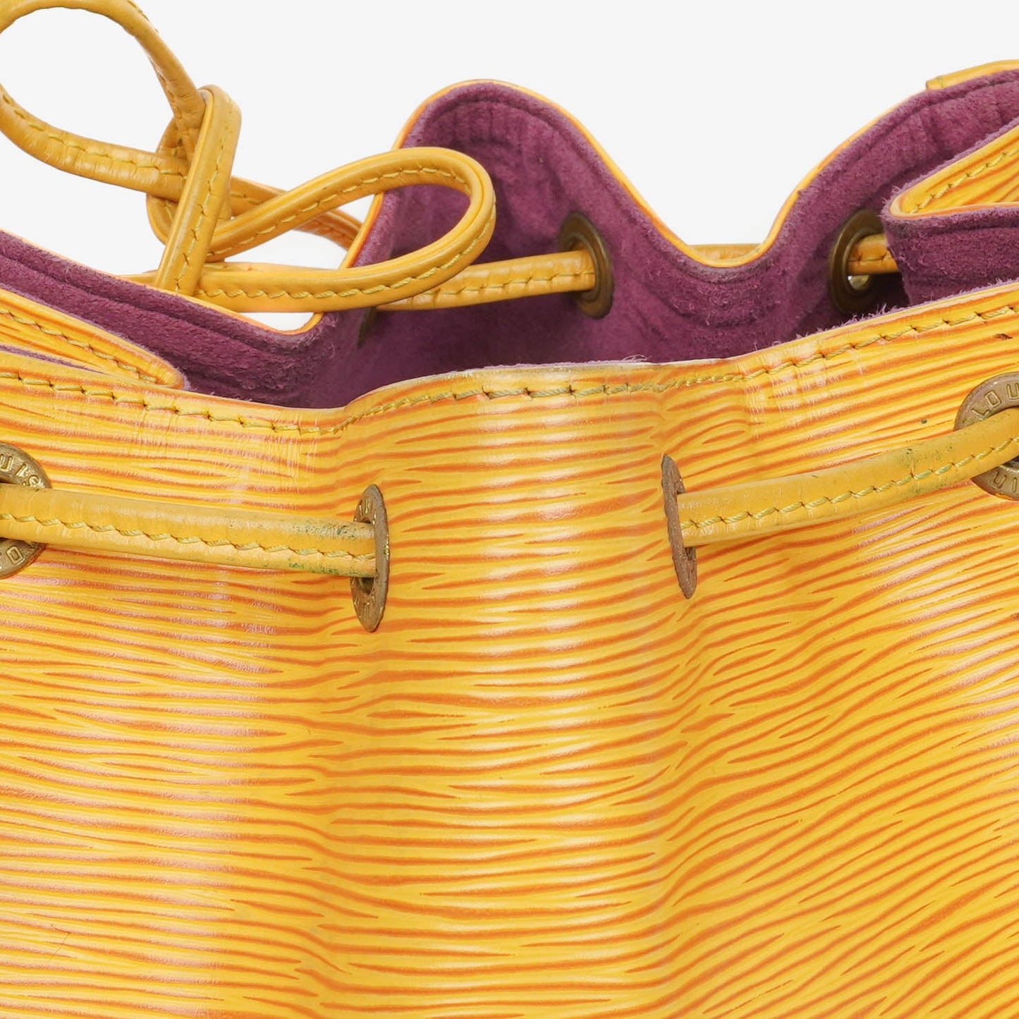 Louis Vuitton Petit Noe Yellow EPI Leather Shoulder Bag