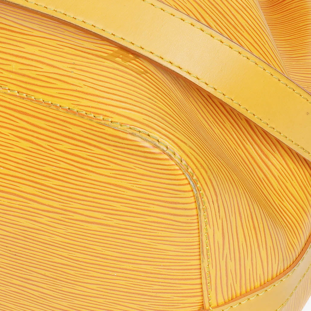 Louis Vuitton Petit Noe Yellow EPI Leather Shoulder Bag