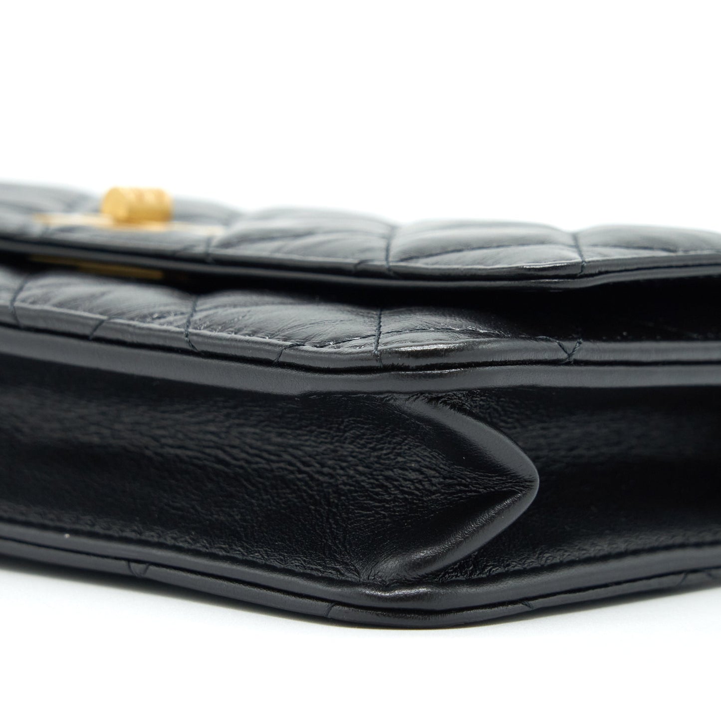 Chanel 2.55 Reissue Wallet On Chain Aged Calfskin Black