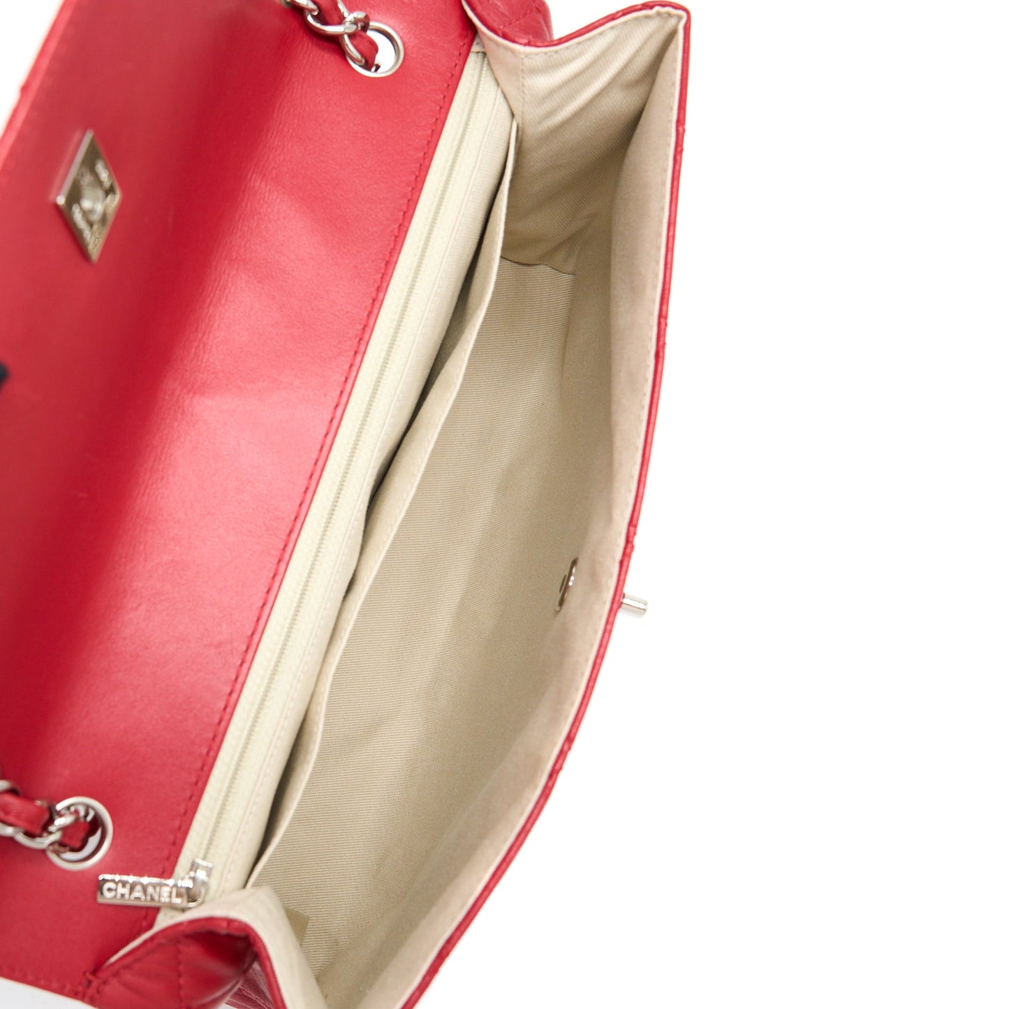 Chanel Large Flap Bag Lambskin Red
