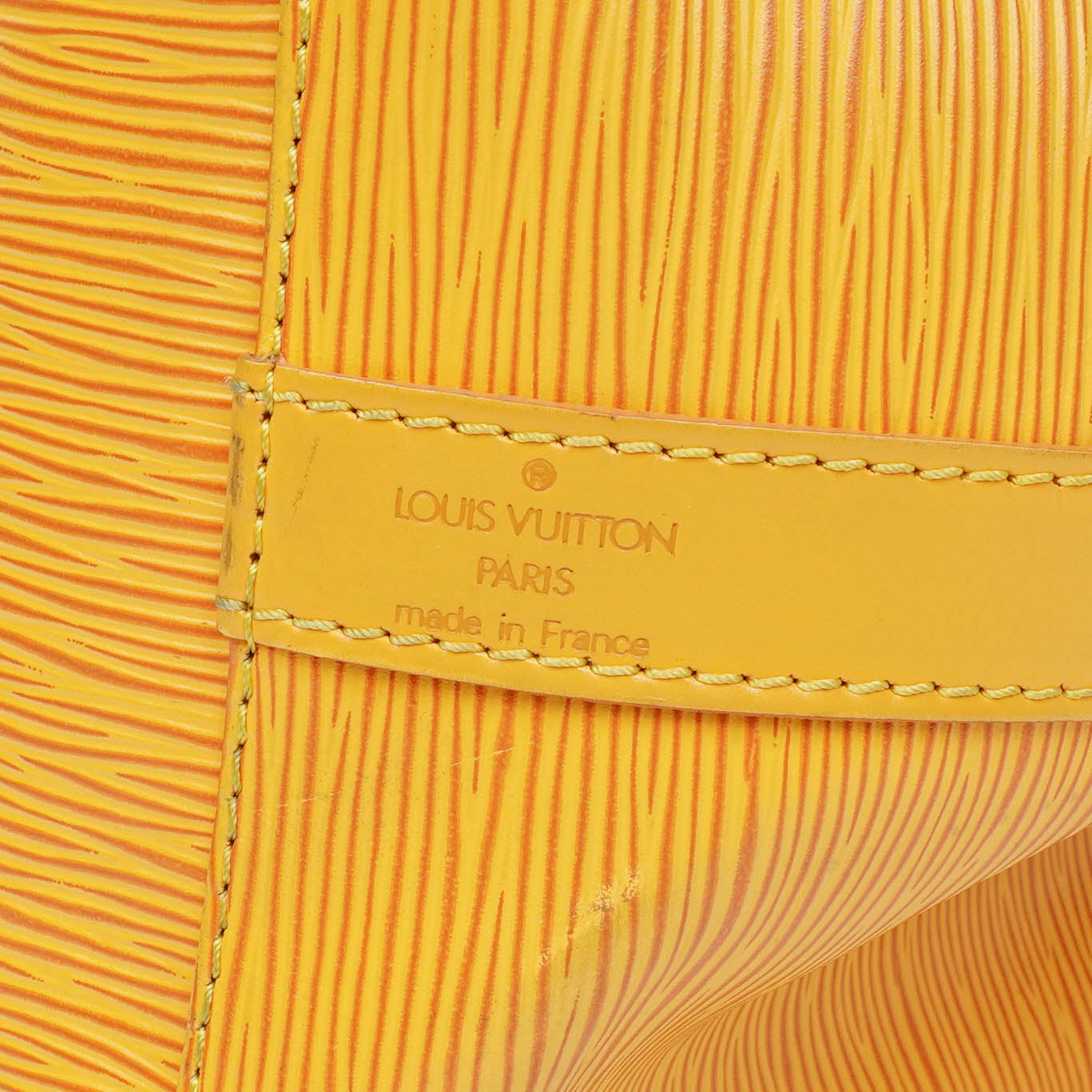 Louis Vuitton Petit Noe Yellow EPI Leather Shoulder Bag