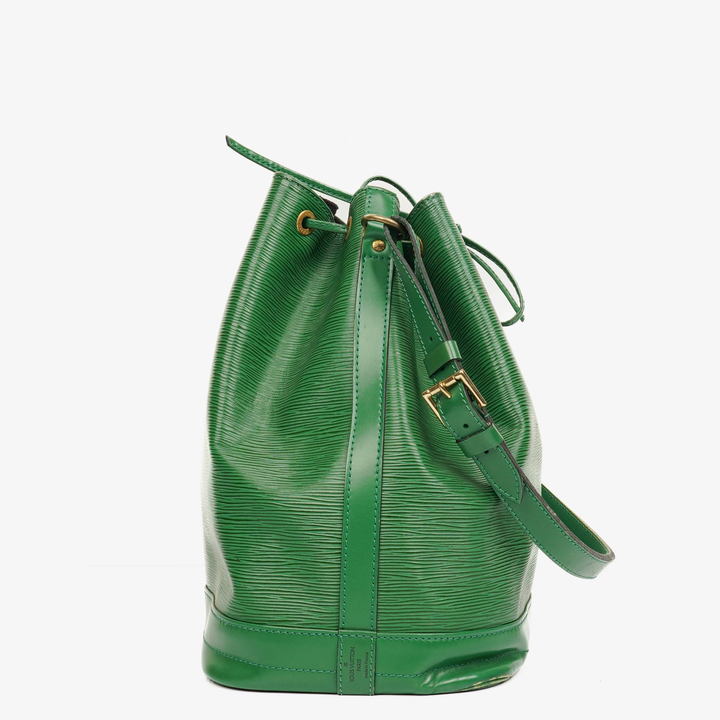 Authentic Louis Vuitton Noe Grande GM Green Epi Leather Shoulder Bag