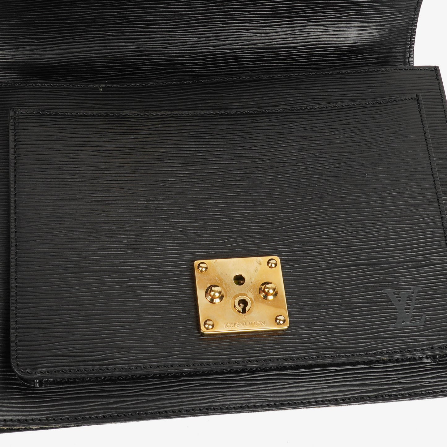 Louis Vuitton Monceau Black EPI Leather Handbag