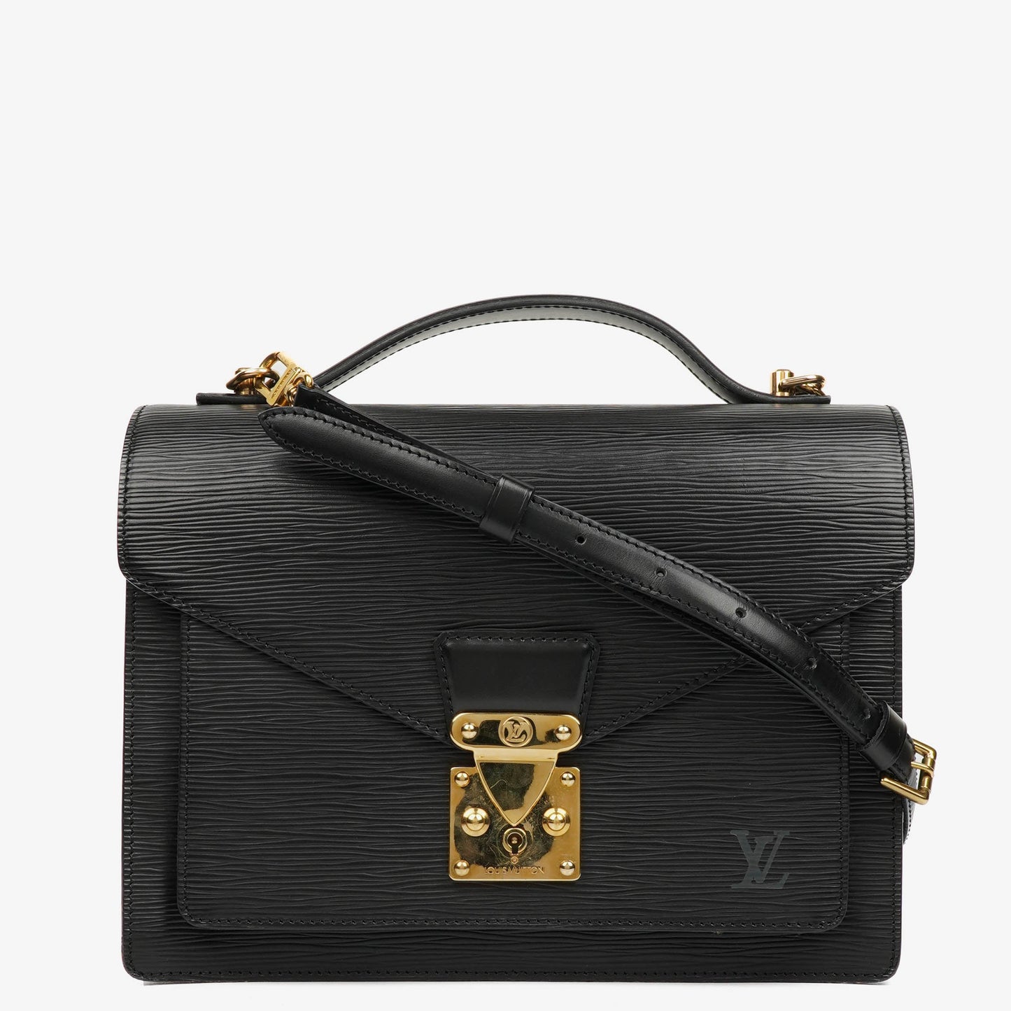 Louis Vuitton Monceau Black EPI Leather Handbag