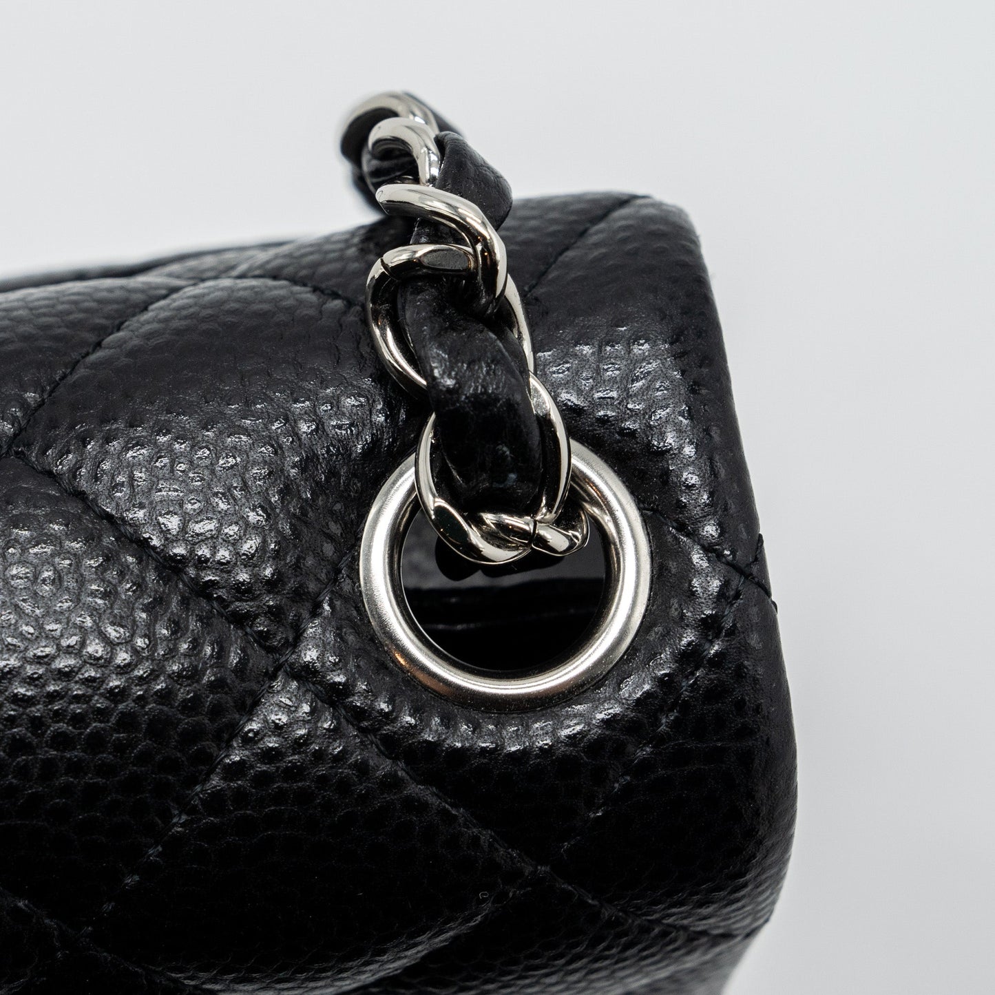 Chanel Classic Mini Square Flap Bag Caviar Black