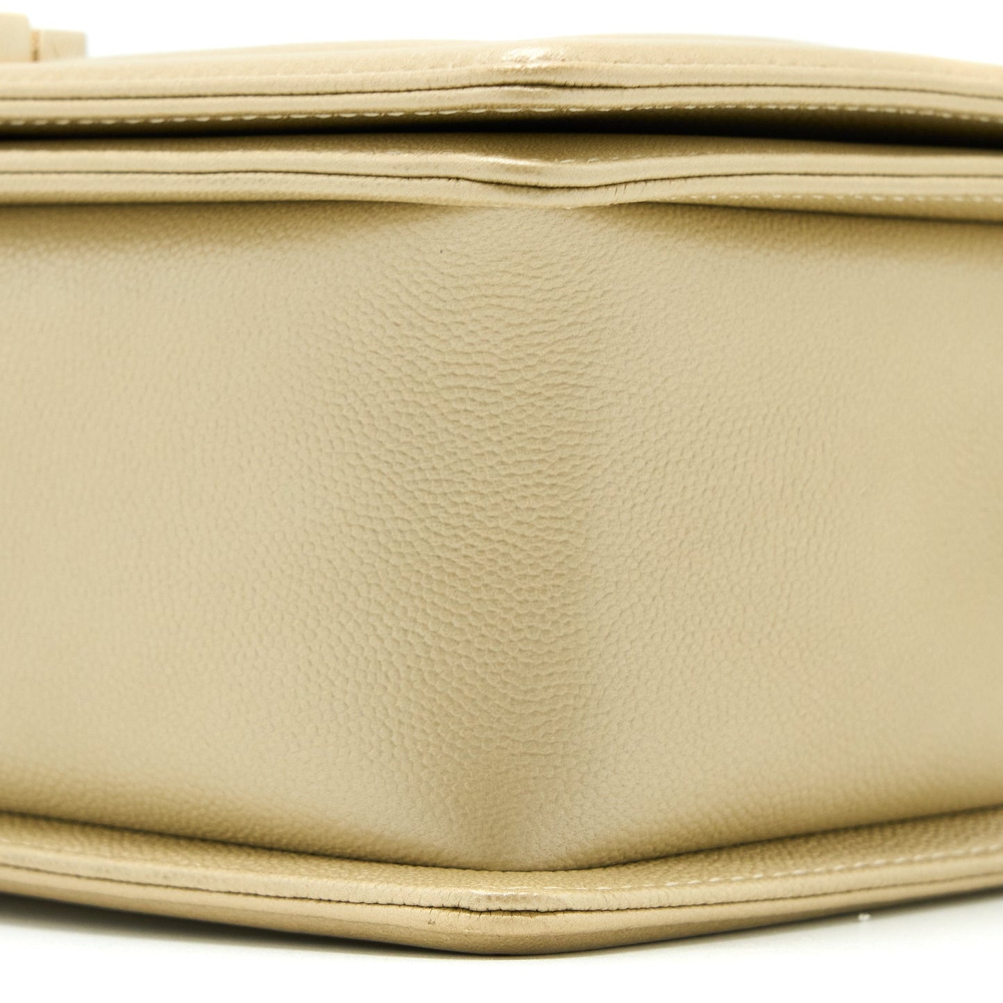 Chanel Medium Boy Caviar Gold L