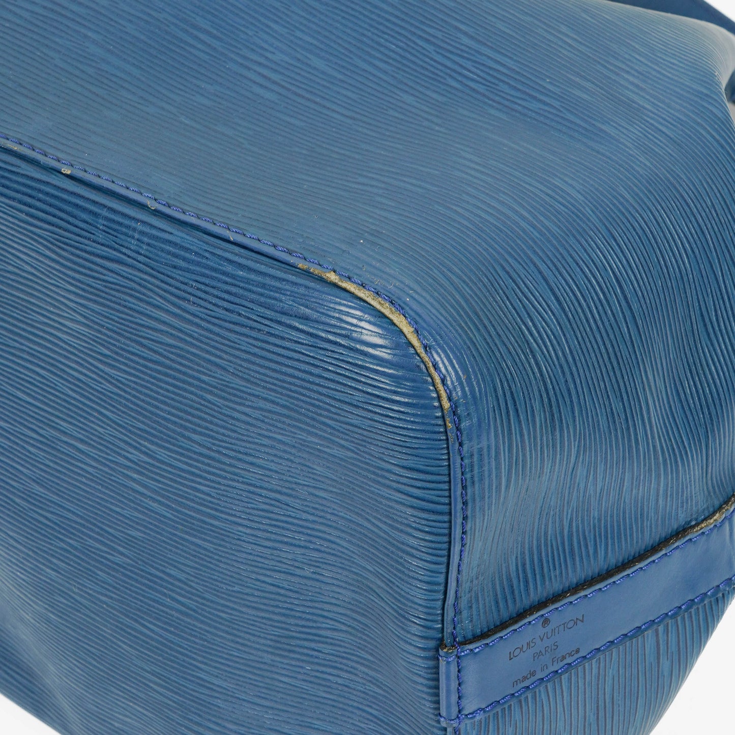 Louis Vuitton Petit Noe Blue EPI Leather Shoulder Bag