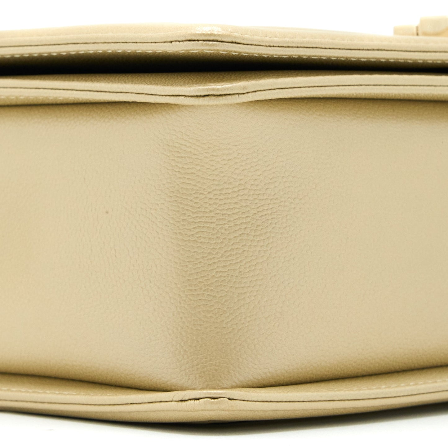 Chanel Medium Boy Caviar Gold L