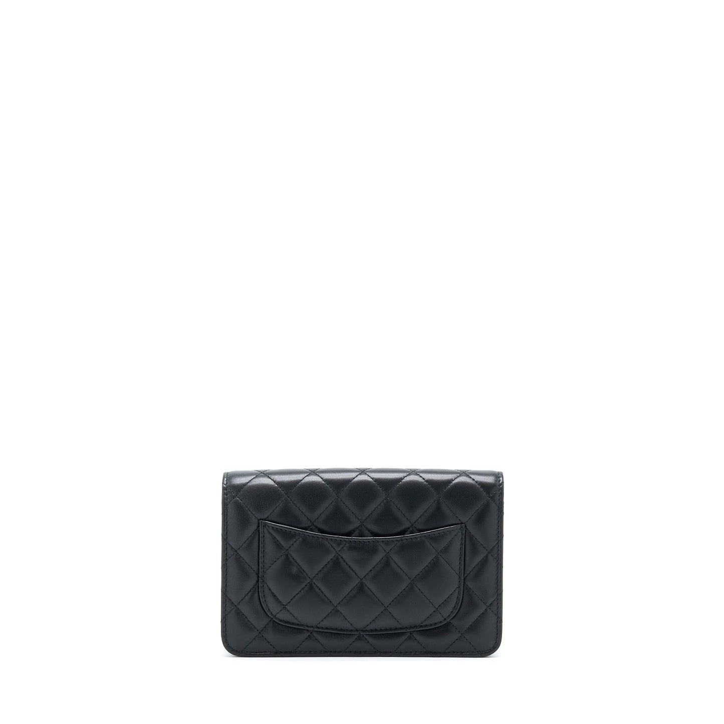 Chanel 22B Pearl Crush Wallet On Chain Lambskin Black  (Microchip)