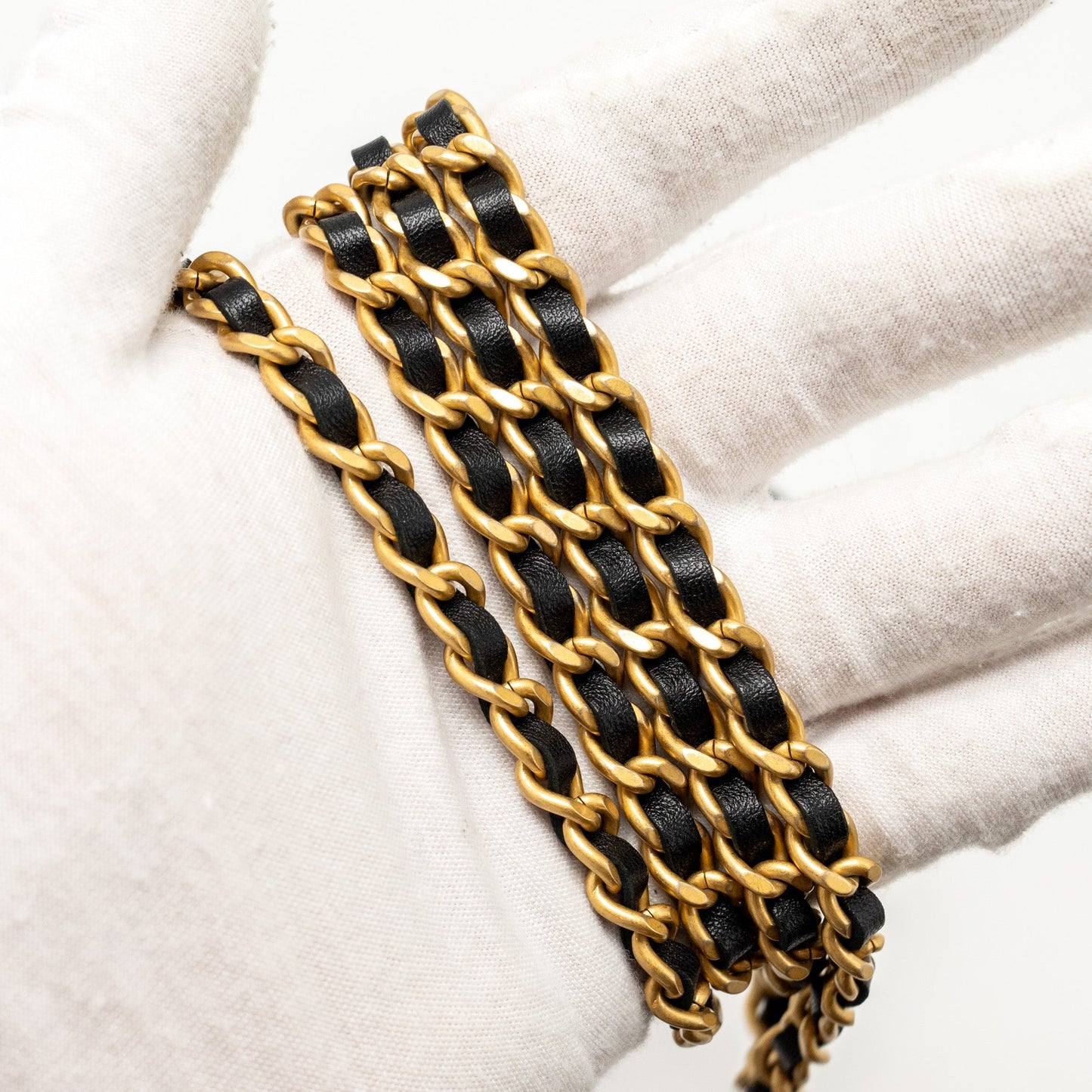 Chanel Detailed Top Handle Mini Clutch with Chain Lambskin Black  (Microchip)