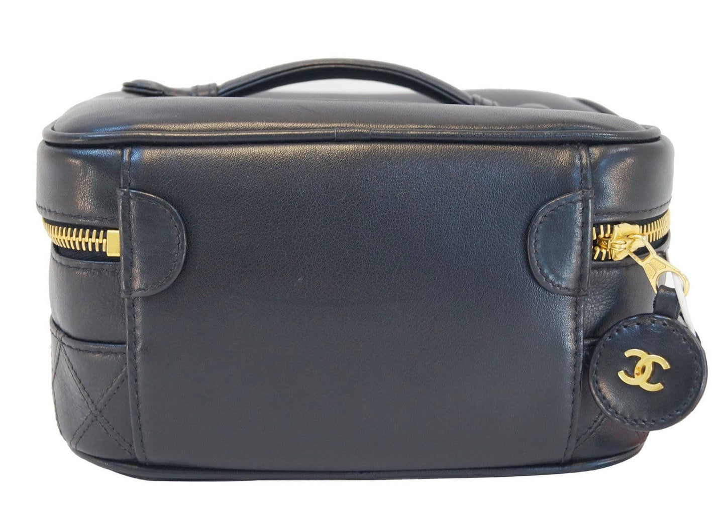 CHANEL Caviar Skin Vanity Cosmetic Bag Black - Final Call